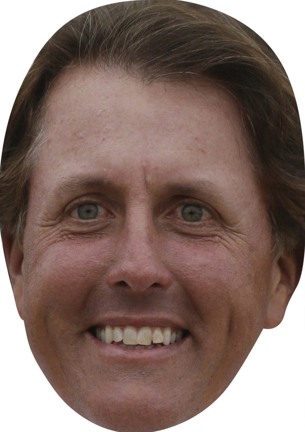Phil Mickelson GOLF 2018 Celebrity Face Mask Fancy Dress Cardboard Costume Mask
