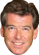Pierce Brosnan Bond Actor Celebrity Face Mask Fancy Dress Cardboard Costume Mask