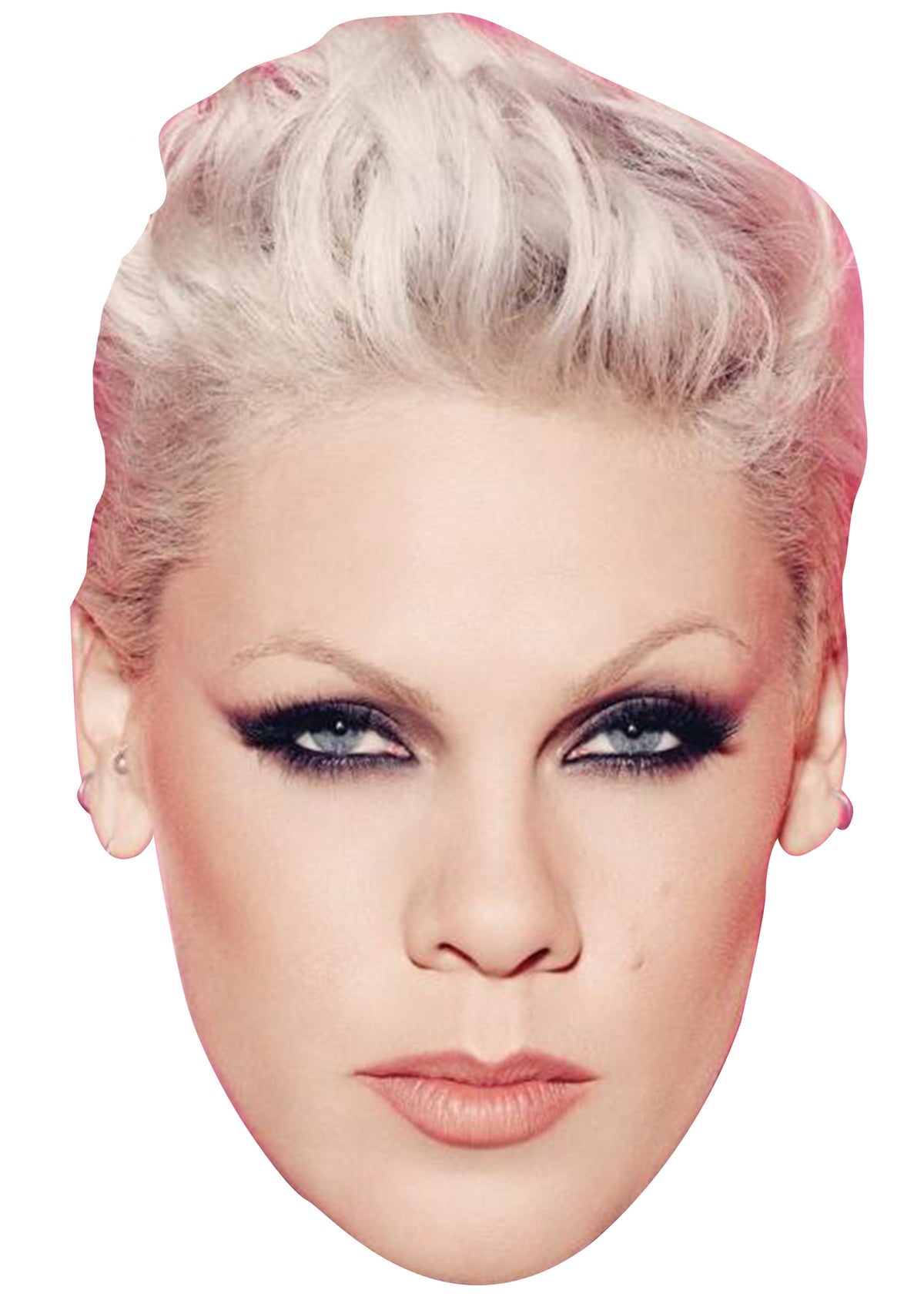 Pink Face Mask – Fancy Dress Cardboard Costume Mask – Pink Face Mask
