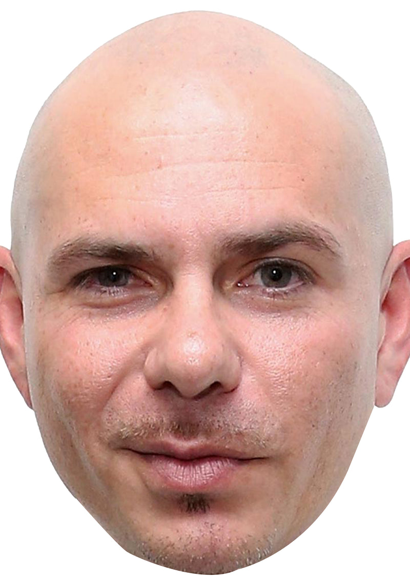 Pitbull 2020 Music Dress Cardboard Celebrity Party Face Mask