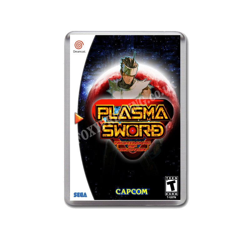Plasma Sword 2 Sega Dreamcast Style Inspired Retro Game Magnet