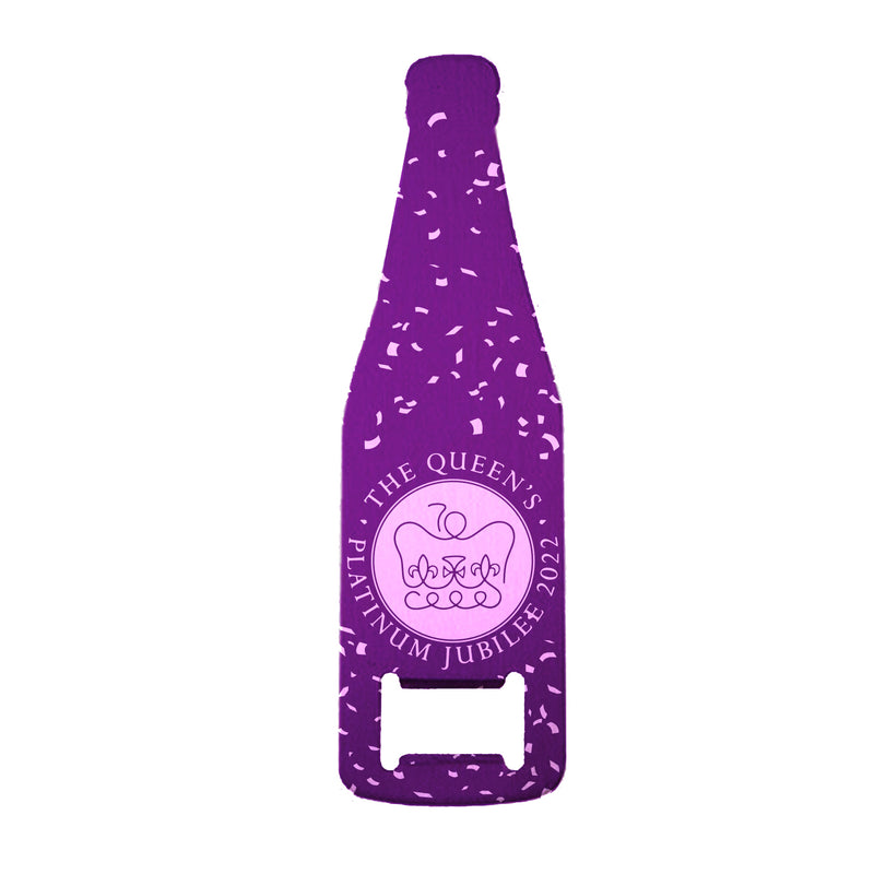 Royal Platinum Jubilee Purple Bottle Opener