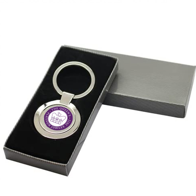 Royal Platinum Jubilee Circle Keyring