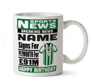 Personalised SIGNS FOR Plymouth Football Mug Personalised Birthday Mug