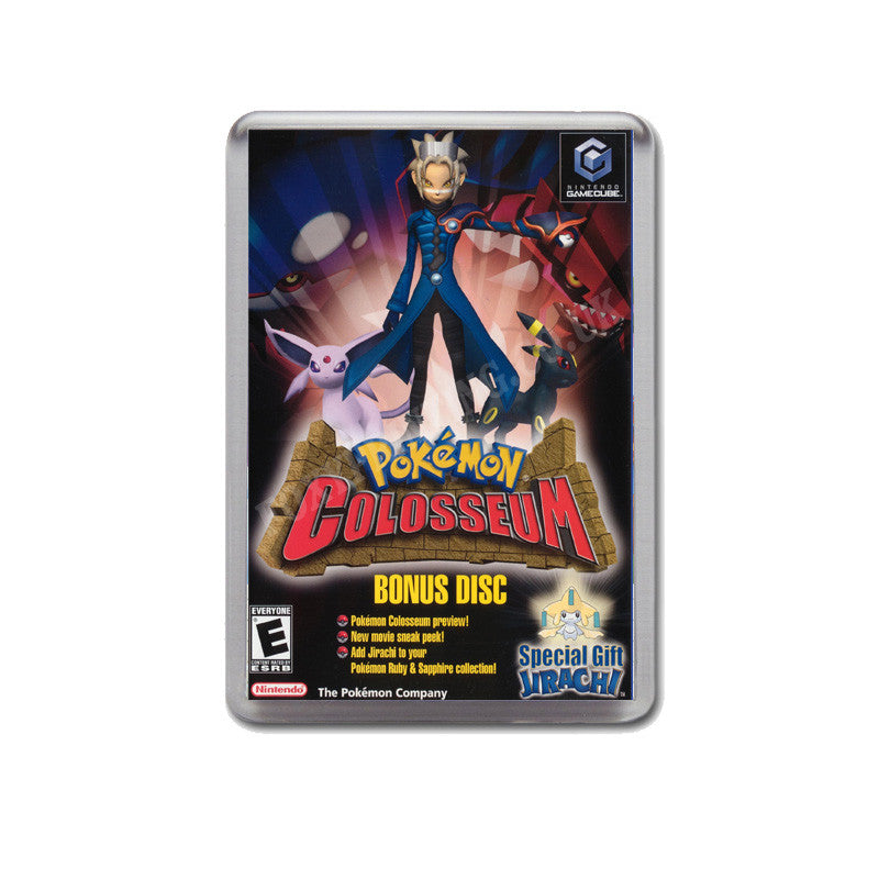 Pokemon Colossium Bonus Disc Style Inspired Game Gamecube Retro Video Gaming Magnet