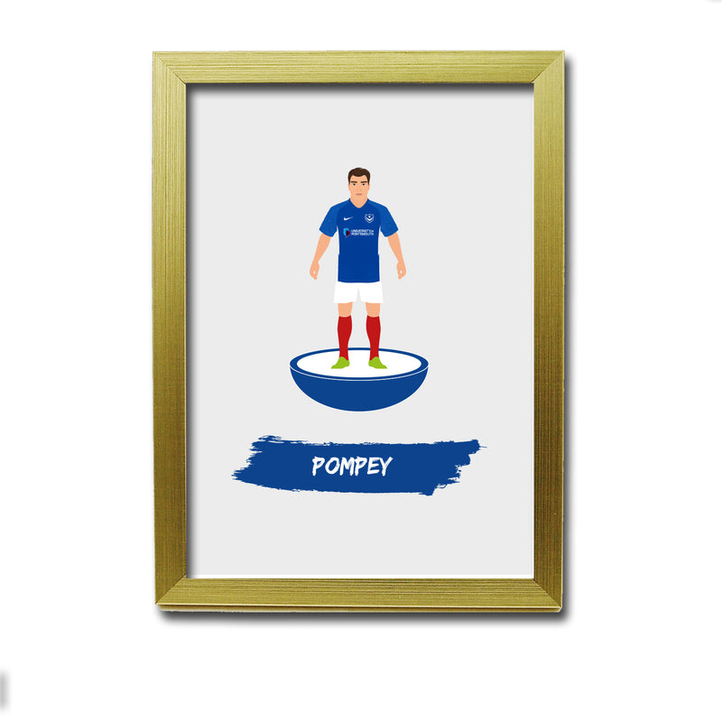 Portsmouth Football Club gift - Pompey - Tiny Men Big Balls Poster