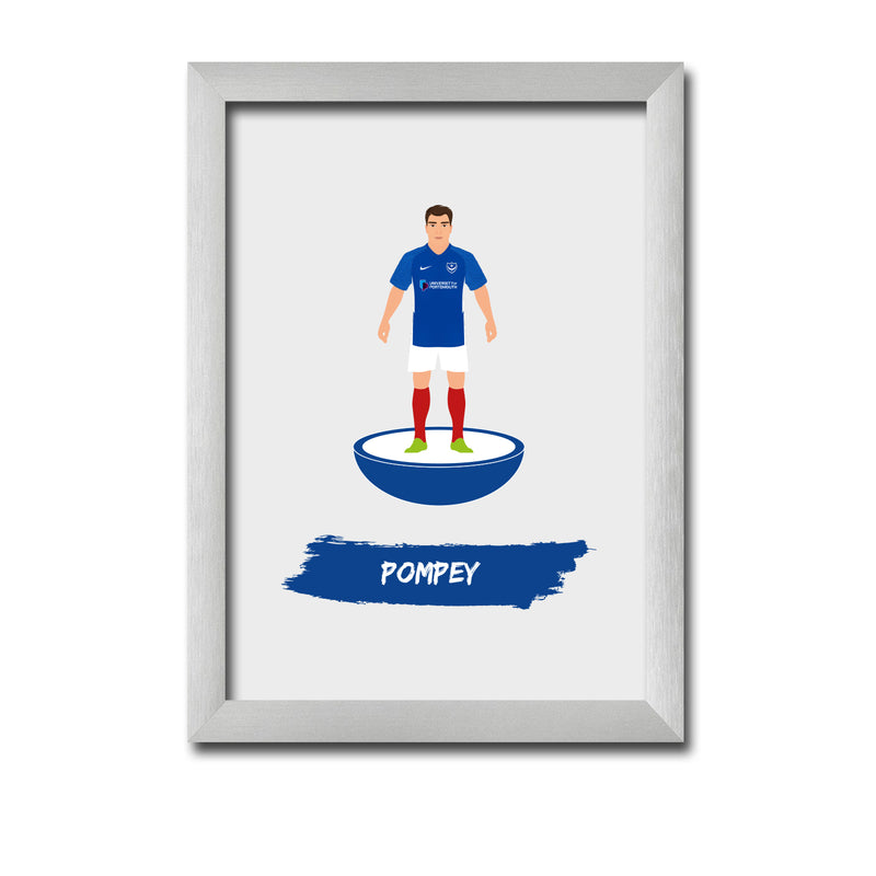 Portsmouth Football Club gift - Pompey - Tiny Men Big Balls Poster