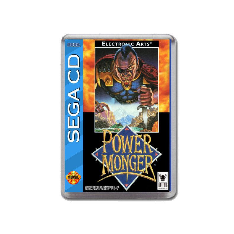 Power Monger Sega Mega CD Game Inspired Retro Gaming Magnet