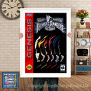 Power Rangers The Movie 2 - Sega Megadrive Inspired Retro Gaming Poster A4 A3 A2 Or A1