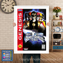 Power Rangers The Movie 4 - Sega Megadrive Inspired Retro Gaming Poster A4 A3 A2 Or A1