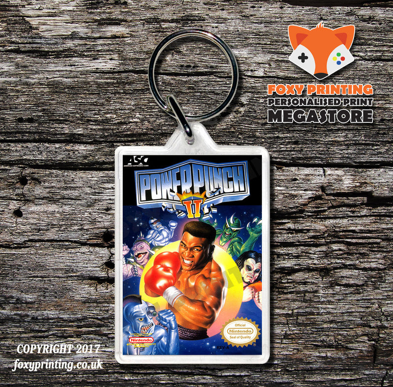 Powerblade2 Retro NES Game Cover Art Gaming Keyring