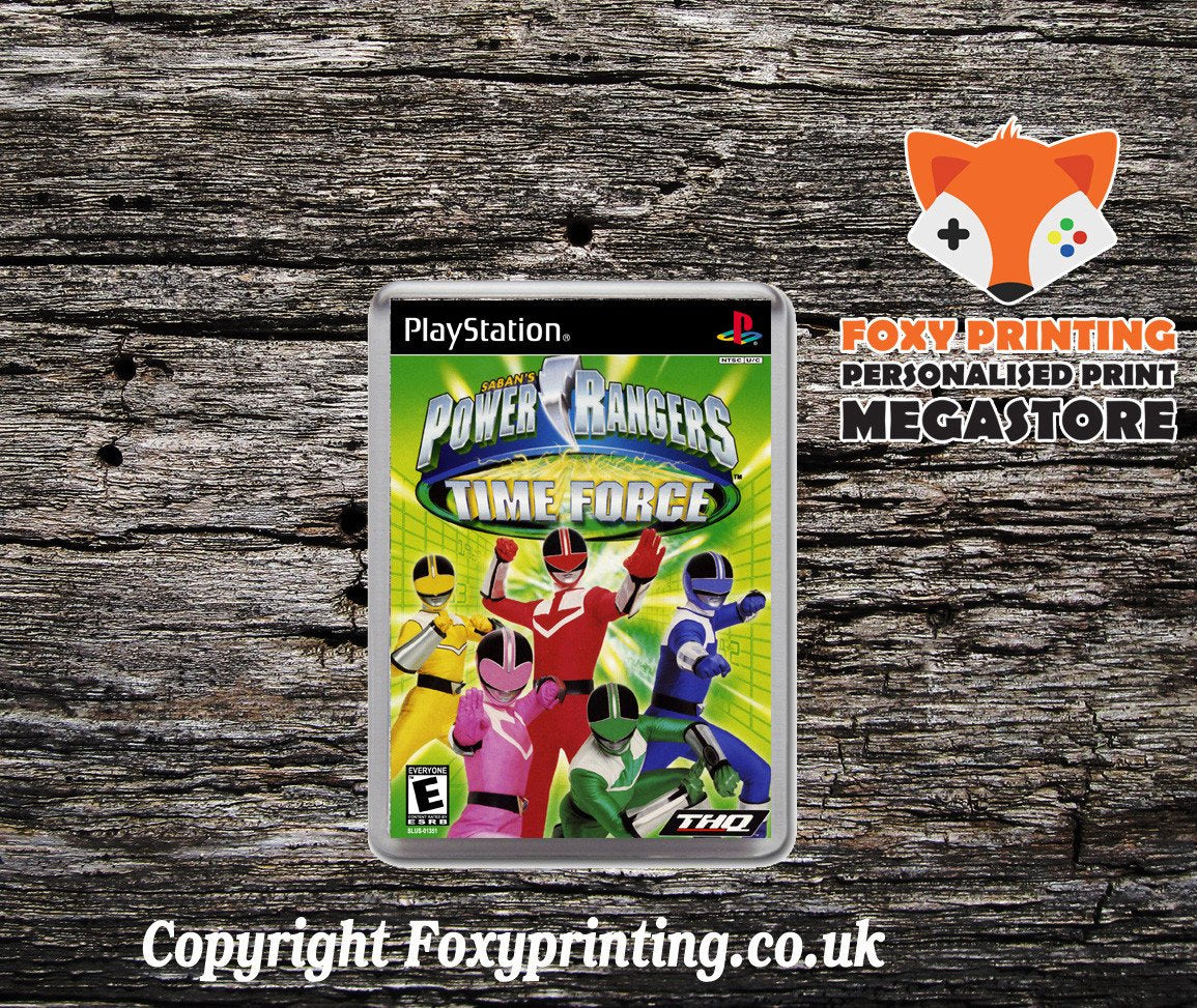 Power Rangers Time Force - PS1 Playstation 1 Game Inspired Retro Gaming Magnet