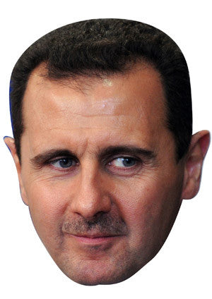 President Bashar Al Assad Celebrity Face Mask Fancy Dress Cardboard Costume Mask