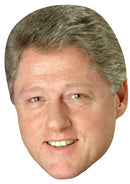 President Bill Clinton Celebrity Face Mask Fancy Dress Cardboard Costume Mask