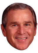 President George W Bush Celebrity Face Mask Fancy Dress Cardboard Costume Mask