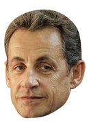 President Sarkozy Celebrity Face Mask Fancy Dress Cardboard Costume Mask