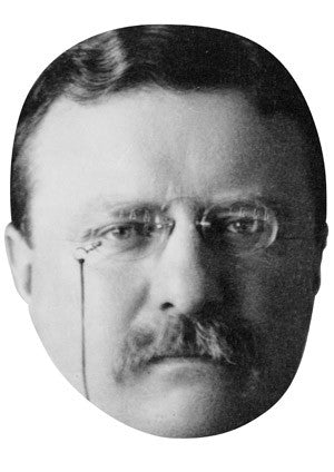President Theodore Roosevelt Celebrity Face Mask Fancy Dress Cardboard Costume Mask