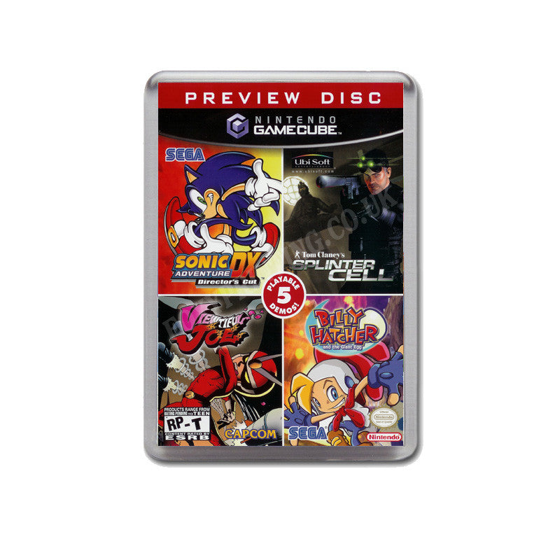 Preview Disc Style Inspired Game Gamecube Retro Video Gaming Magnet