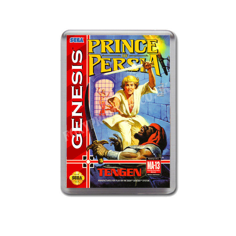 Prince Of Persia Game Style Inspired Sega Megadrive Retro Video Gaming Magnet