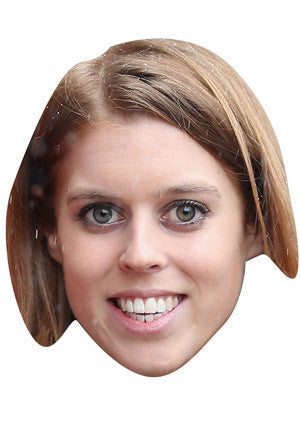 Princess Eugeanie Celebrity Face Mask Fancy Dress Cardboard Costume Mask