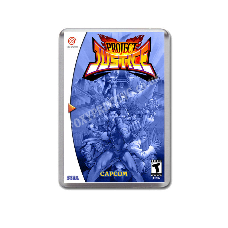 Project Justice Sega Dreamcast Style Inspired Retro Game Magnet