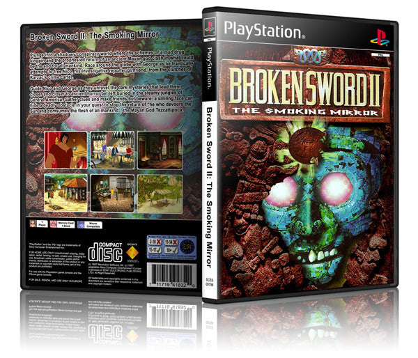 Copy Of Broken Sword: The Smoking Mirror Game Cover To Fit A PS1 PLAYSTATION Style Replacement Game Case