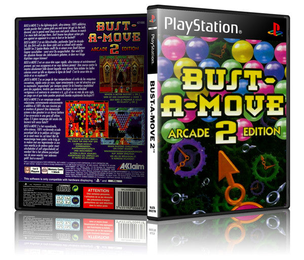 Bustamove 2 Game Cover To Fit A PS1 PLAYSTATION Style Replacement Game Case