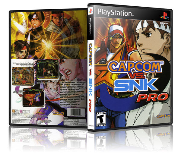 Capcom VS SNK Game Cover To Fit A PS1 PLAYSTATION Style Replacement Game Case