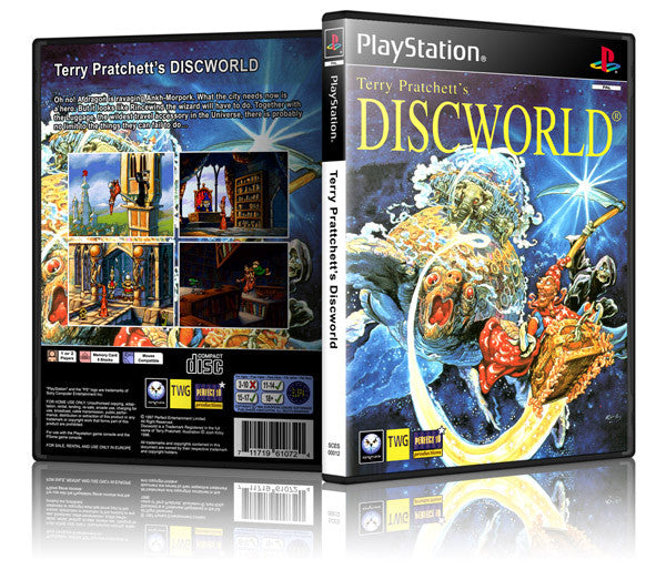 Discworld Game Cover To Fit A PS1 PLAYSTATION Style Replacement Game Case