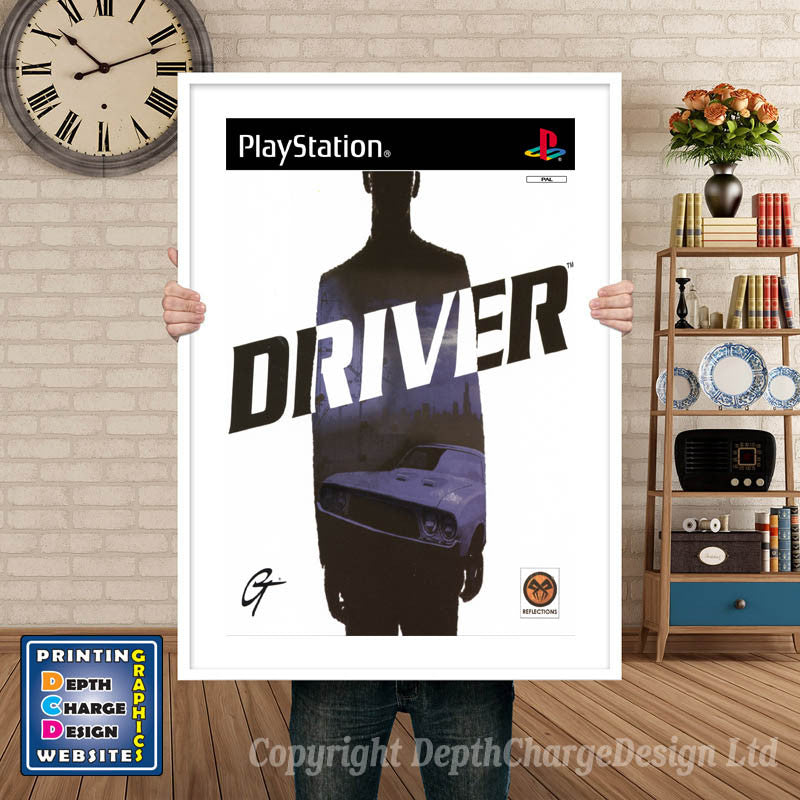 Driver GB - PS1 Inspired Retro Gaming Poster A4 A3 A2 Or A1