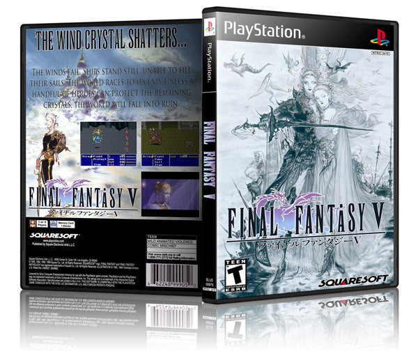 Final Fantasy VI Game Cover To Fit A PS1 PLAYSTATION Style Replacement Game Case 2