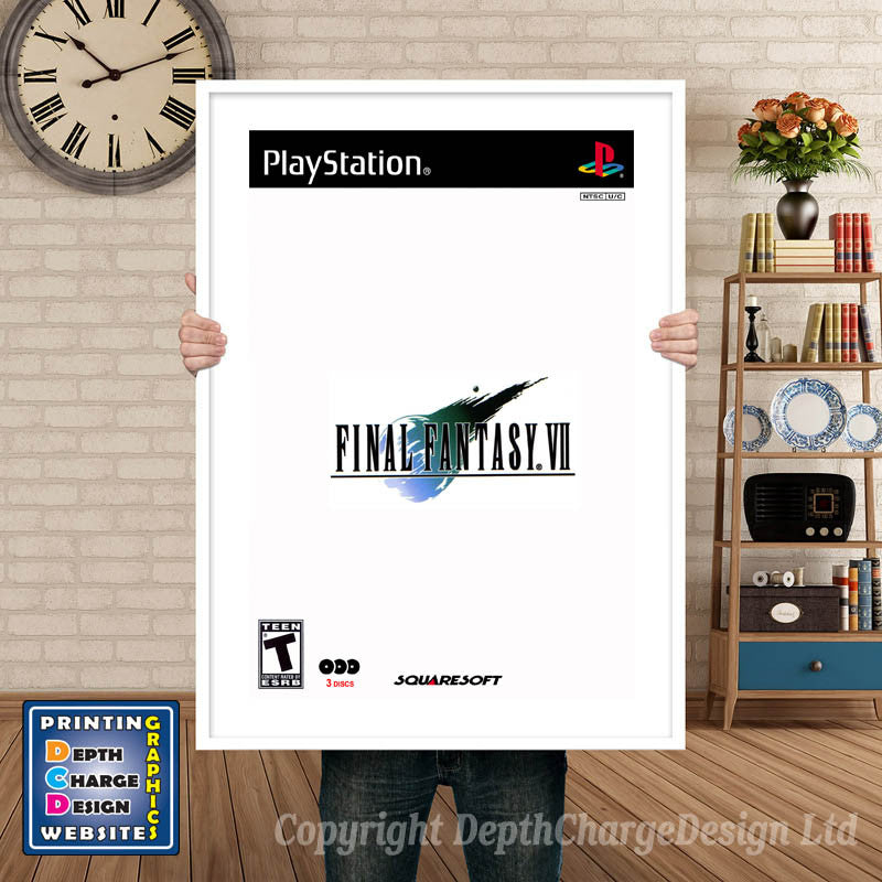 Final Fantasy Vii 3 - PS1 Inspired Retro Gaming Poster A4 A3 A2 Or A1