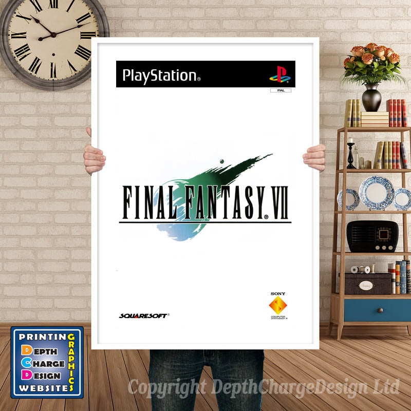 Final Fantasy Vii GB - PS1 Inspired Retro Gaming Poster A4 A3 A2 Or A1