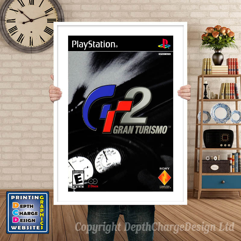 Gran Turismo 2 2 - PS1 Inspired Retro Gaming Poster A4 A3 A2 Or A1
