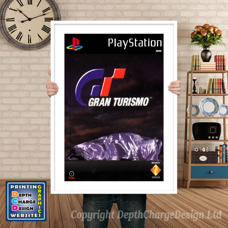 Gran Turismo - PS1 Inspired Retro Gaming Poster A4 A3 A2 Or A1
