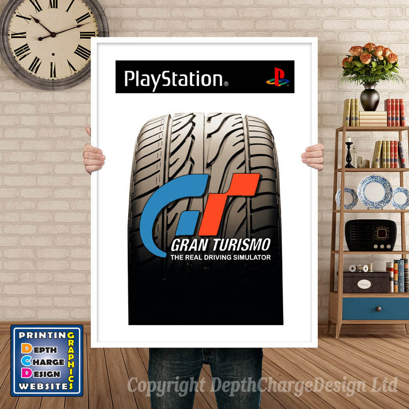 Gran Turismo 2 Eu - PS1 Inspired Retro Gaming Poster A4 A3 A2 Or A1