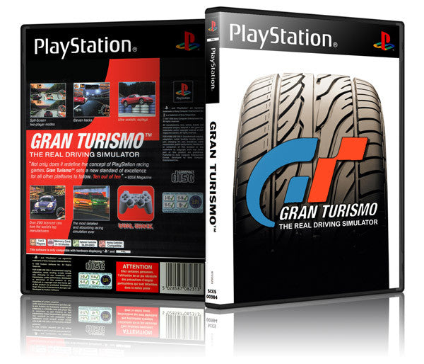 Gran Turismo Game Cover To Fit A PS1 PLAYSTATION Style Replacement Game Case