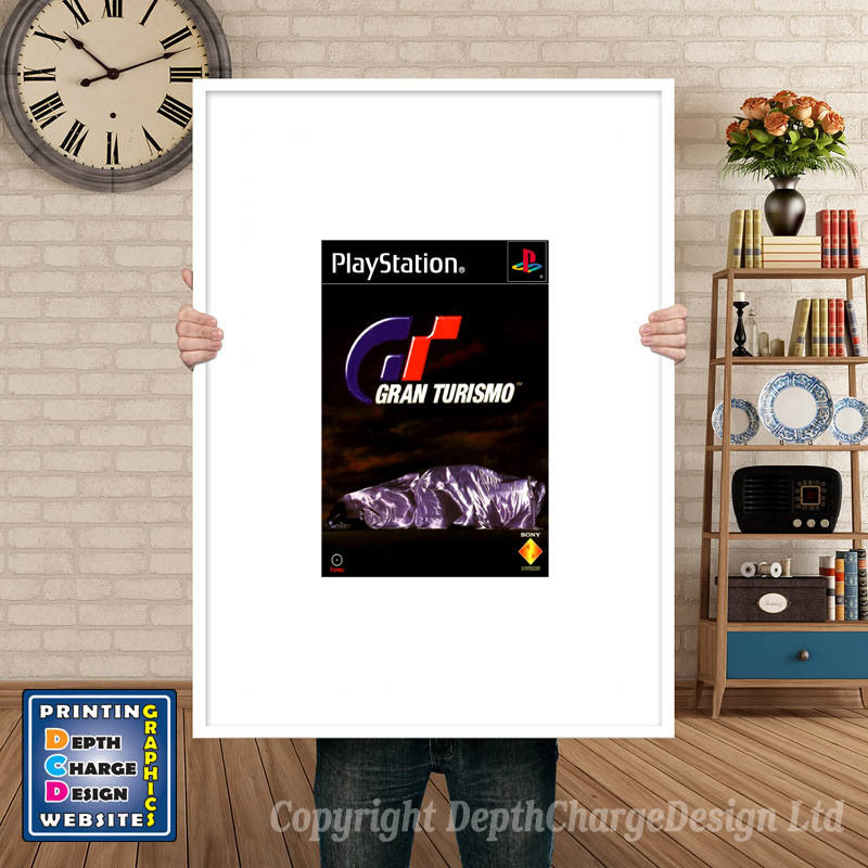 Gran Turismo Eu - PS1 Inspired Retro Gaming Poster A4 A3 A2 Or A1