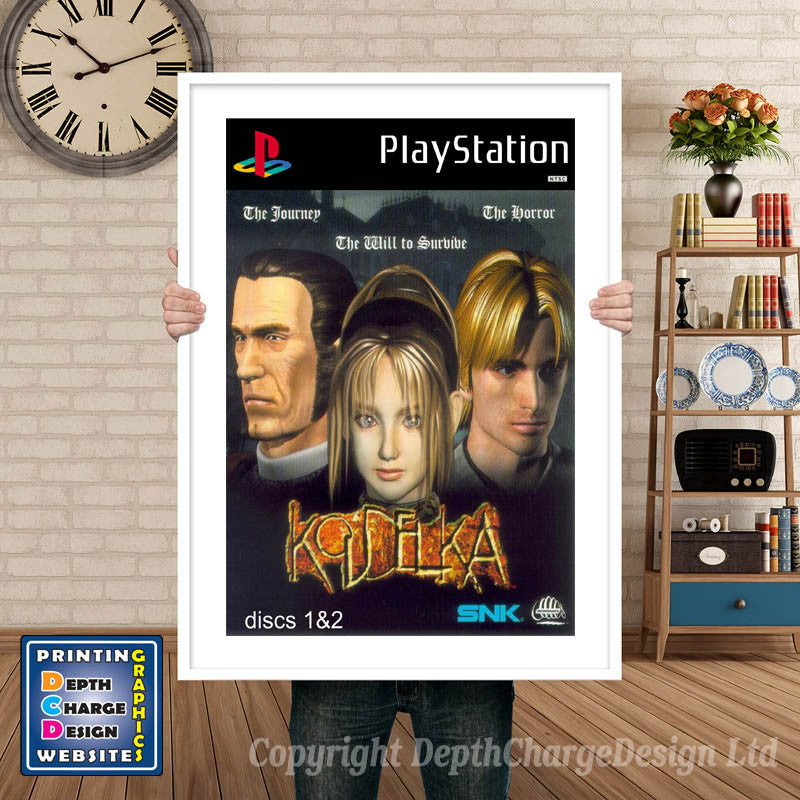 Koudel Kadiscs 12 - PS1 Inspired Retro Gaming Poster A4 A3 A2 Or A1