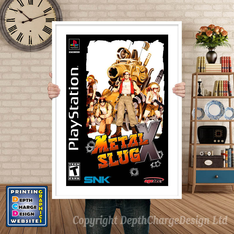 Metal Slug X 3 - PS1 Inspired Retro Gaming Poster A4 A3 A2 Or A1