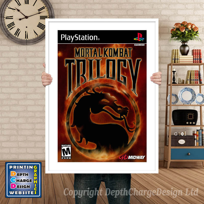 Mortal Kombat Trilogy 3 - PS1 Inspired Retro Gaming Poster A4 A3 A2 Or A1