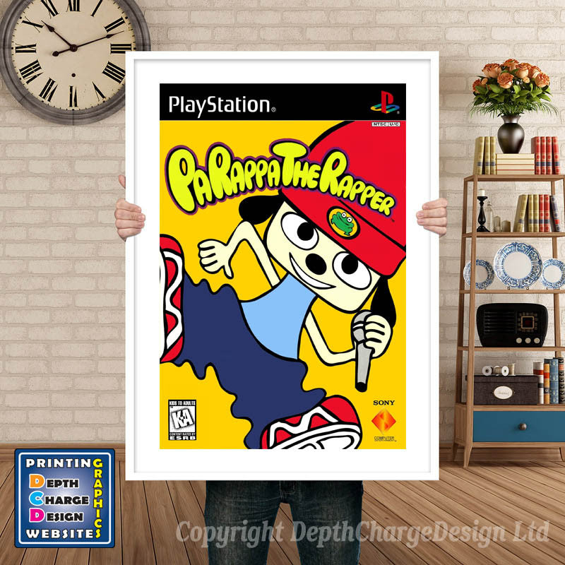 Parappa The Rapper - PS1 Inspired Retro Gaming Poster A4 A3 A2 Or A1