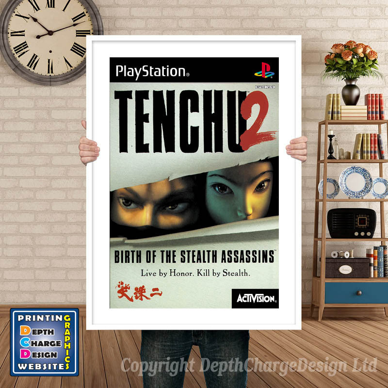 Tenchu 2 - PS1 Inspired Retro Gaming Poster A4 A3 A2 Or A1