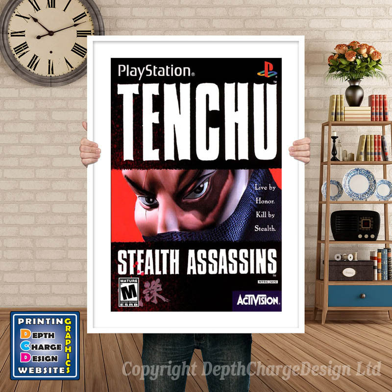 Tenchu - PS1 Inspired Retro Gaming Poster A4 A3 A2 Or A1