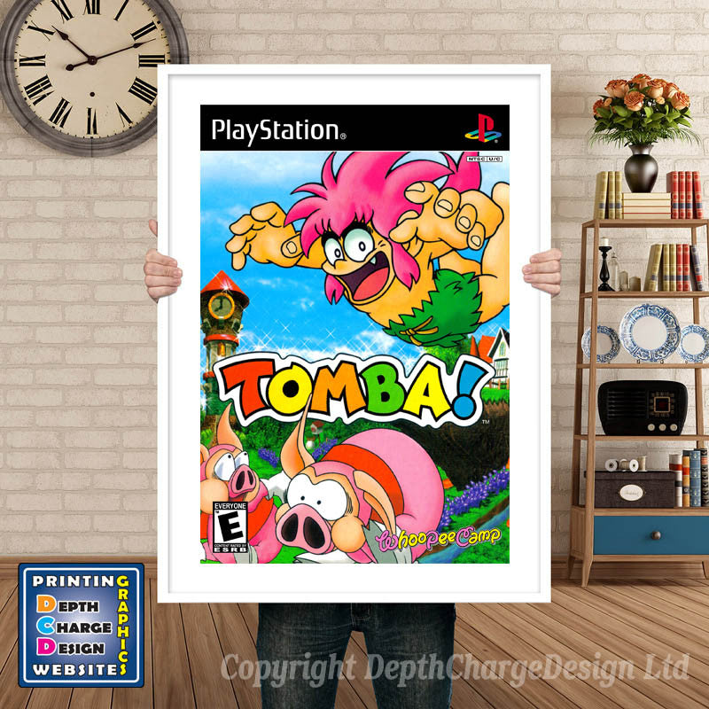 Tomba - PS1 Inspired Retro Gaming Poster A4 A3 A2 Or A1