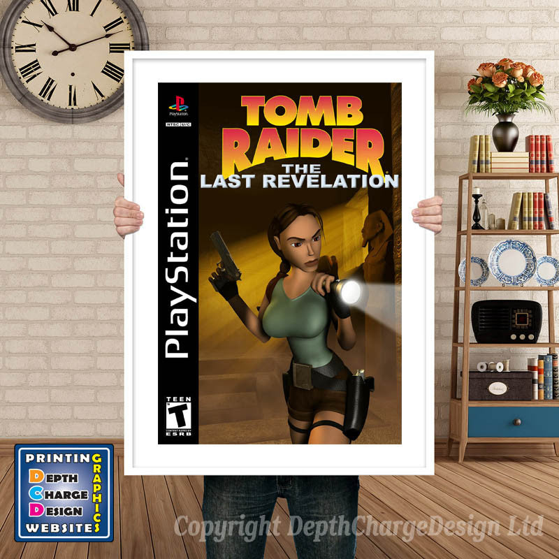 Tomb Raider Last Revelation 2 - PS1 Inspired Retro Gaming Poster A4 A3 A2 Or A1