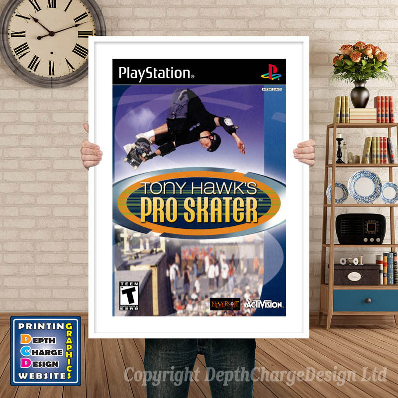 Tony Hawks Pro Skater 2 - PS1 Inspired Retro Gaming Poster A4 A3 A2 Or A1