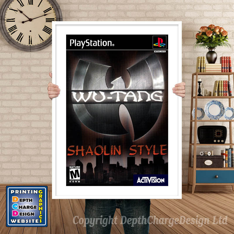 Wutang - PS1 Inspired Retro Gaming Poster A4 A3 A2 Or A1