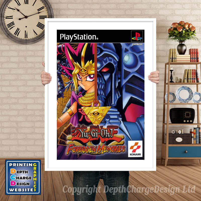 Yugioh Forbidden Memories - PS1 Inspired Retro Gaming Poster A4 A3 A2 Or A1