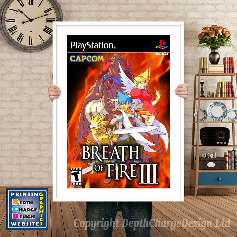 Breath Of Fire Iii 5 - PS1 Inspired Retro Gaming Poster A4 A3 A2 Or A1